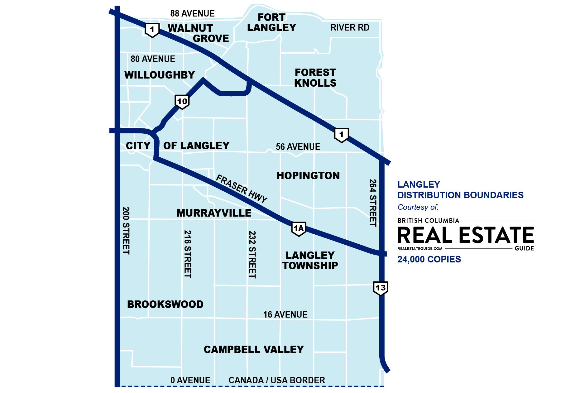 Langley Real Estate Guide Map