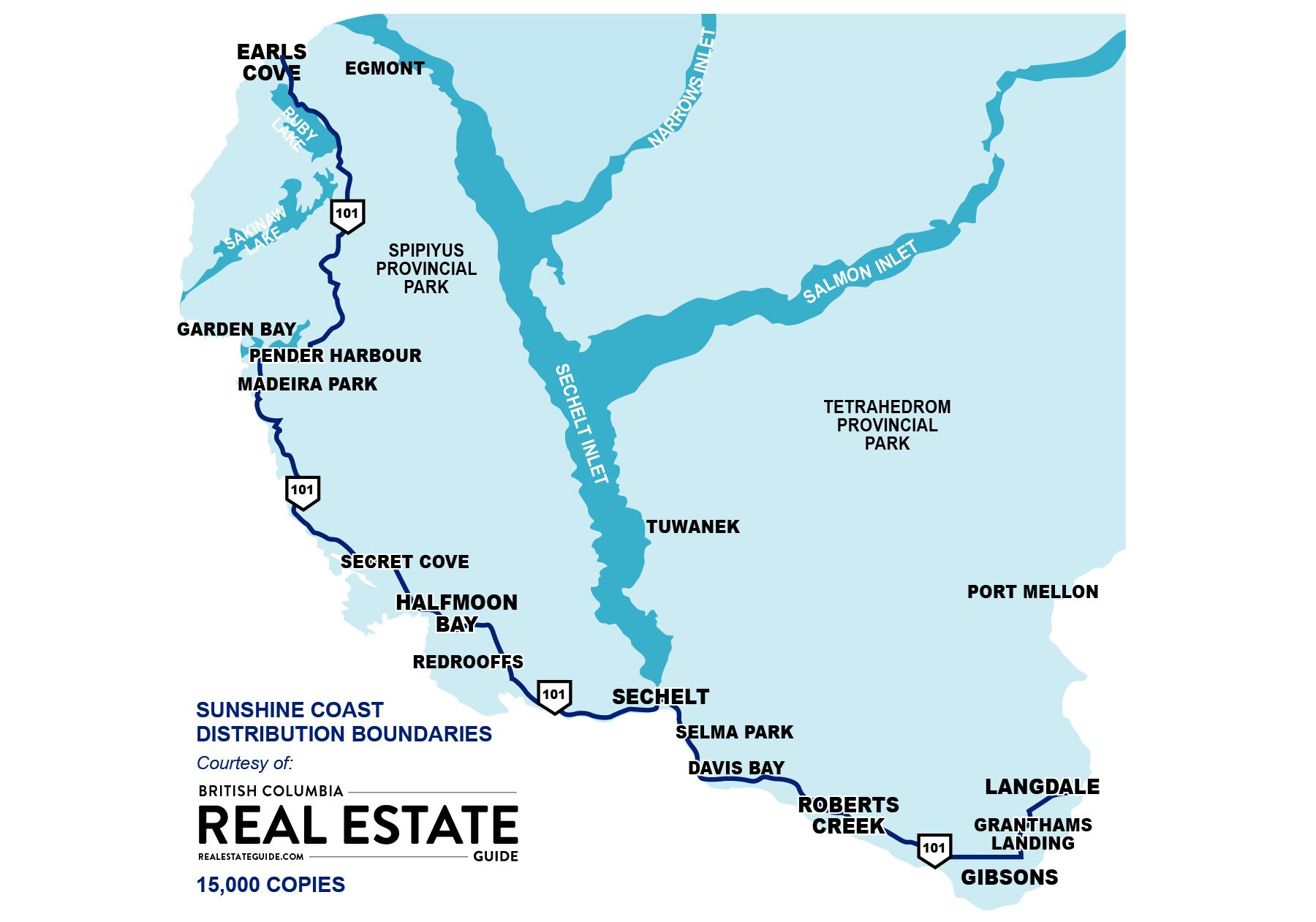 Sunshine Coast Real Estate Guide Map