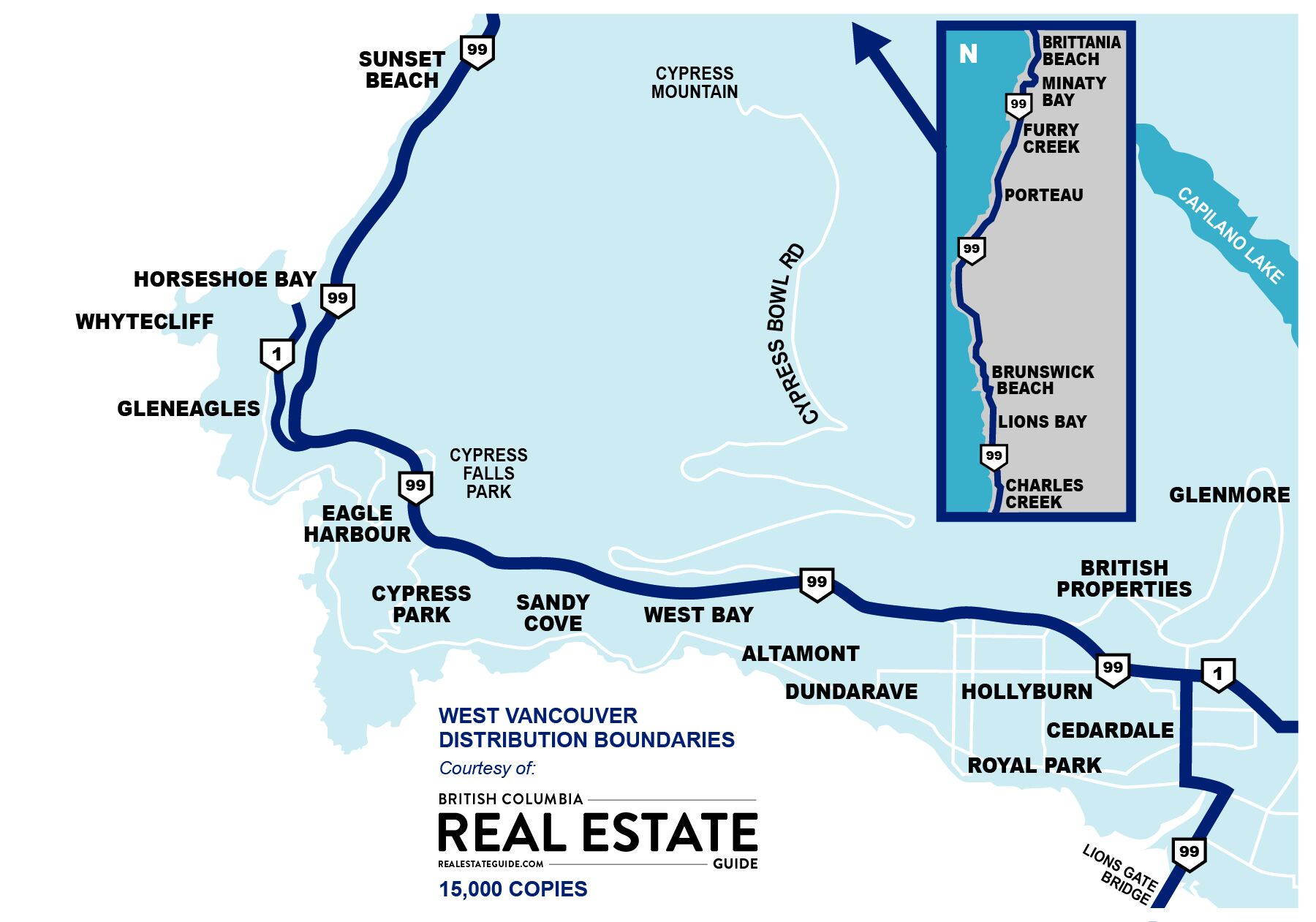 West Vancouver Real Estate Guide Map