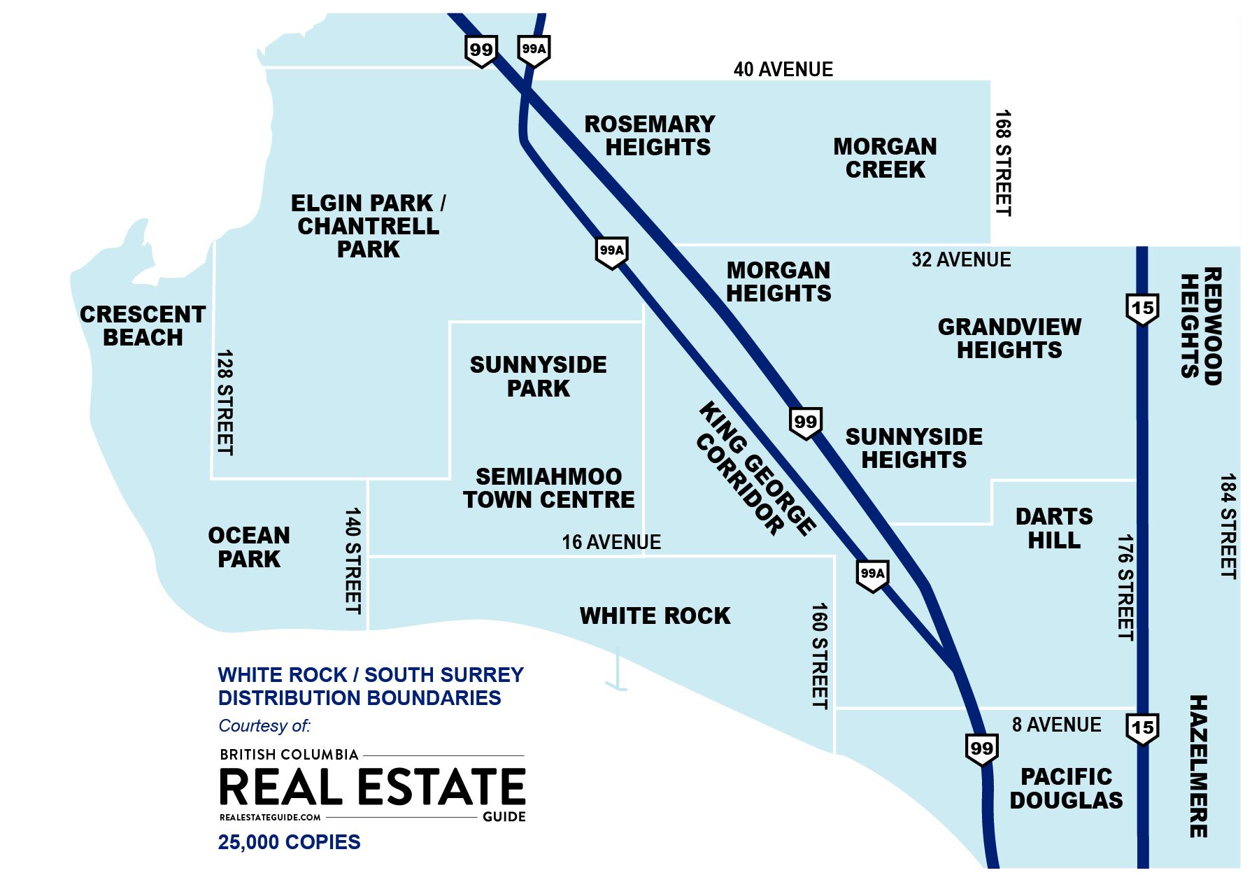White Rock / South Surrey Real Estate Guide Map